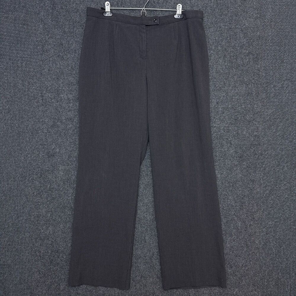 East 5th Secretly Slender Womens Dress Pants 18W Relaxed Straight Gray Office